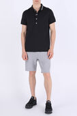 Balmain Collar Polo Tshirt in Black